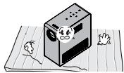 LG PG60G - - Placez le projecteur dans un environnement bien aéré. - 2