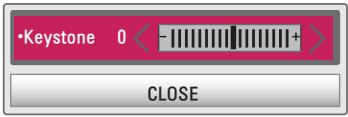 LG PG60G - Using the Keystone Function - 1