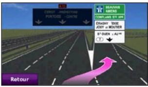 BMW NAVIGATOR IV - Page d'affichage réaliste des intersections - 1