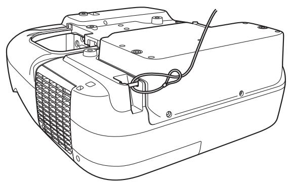 EPSON EB-1400WI - Fixation d'un câble de sécurité - 1