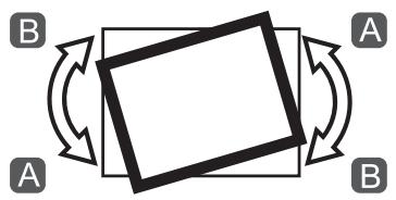 EPSON EB-1400WI - Utiliser la molette de réglage gauche pour régler le roulis horizontal - 4
