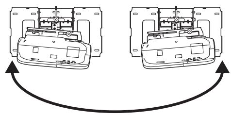 EPSON EB-1400WI - Utiliser la molette de réglage gauche pour régler le roulis horizontal - 3
