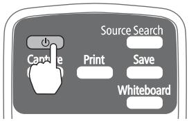 EPSON EB-1400WI - Mettre le projecteur sous tension - 1