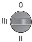 BOSCH PFZ 600 E - Utkoplet pendling (trinn 0): - 1