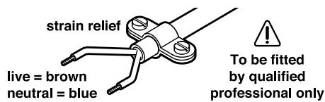 BOSCH PSB 700-2 RE - WARNING! Important instructions for connecting a new 3-pin plug to the 2-wire cable. - 1