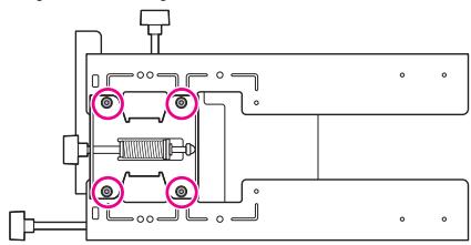 EPSON EB-1410WI - Positions d'installation des boulons - 2