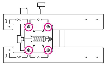 EPSON EB-1410WI - Positions d'installation des boulons - 1