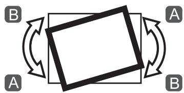 EPSON EB-1410WI - Utiliser la molette de réglage gauche pour régler le roulis horizontal - 4