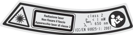 BOSCH PST 670 L - Indicazioni di sicurezza per apparecchi al laser (PST 670 L/PST 700 PEL) - 1