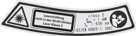 BOSCH PST 800 PEL - Sicherheitshinweise für Lasergeräte (PST 800 PEL/PST 900 PEL) - 1