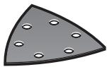 BOSCH PMF 10.8 LI - Valg af slibeblad - 1