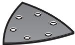 BOSCH PMF 10.8 LI - Keuze van het schuurblad - 1