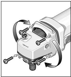BOSCH PWS 13-125 CE - Girare la testadell'eletttroutensile - 1