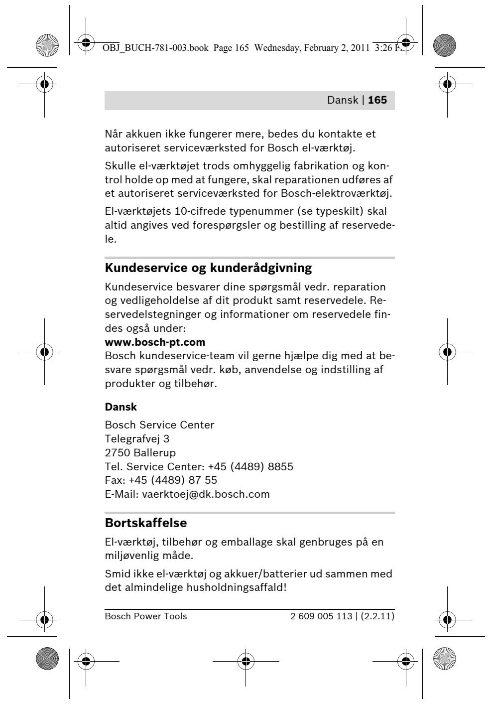 BOSCH PSR 7.2 LI - Beregnet anvendelse - 23