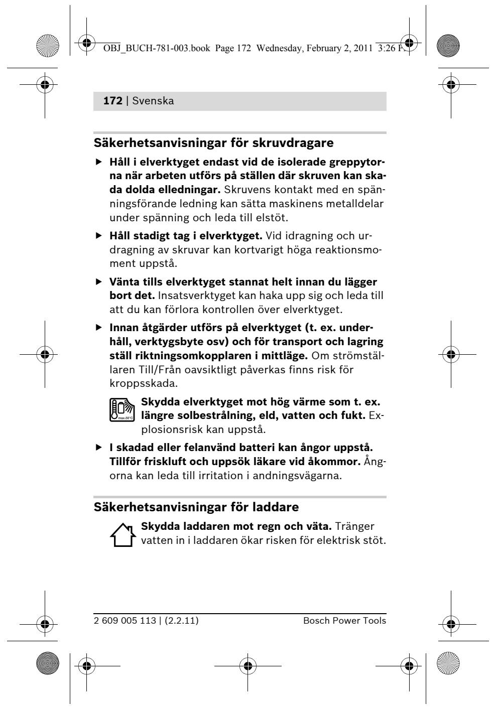 BOSCH PSR 7.2 LI - 3) Personsäkerhet - 20