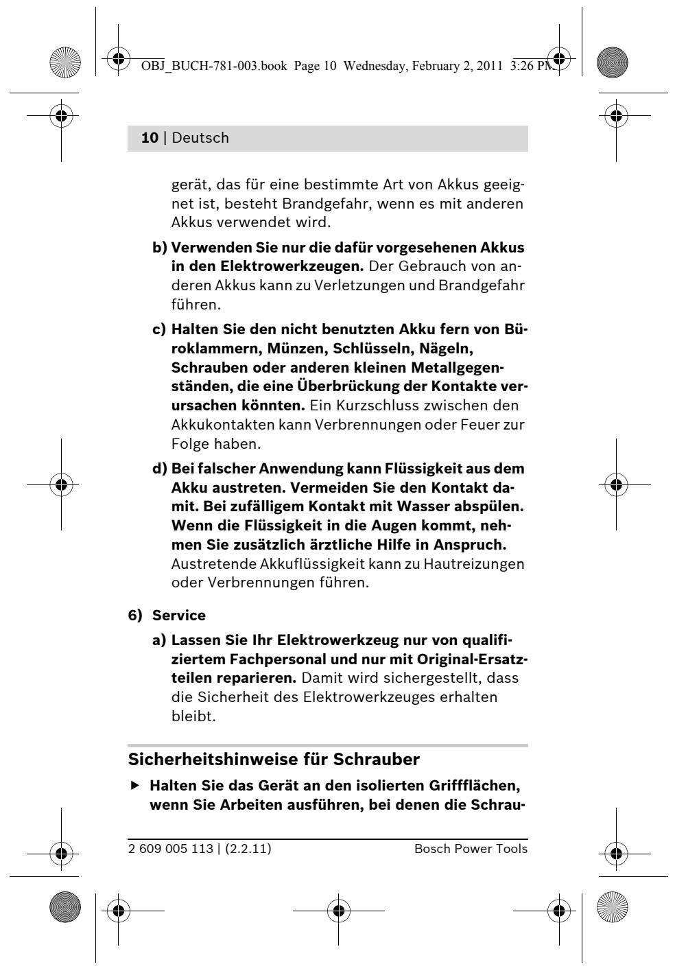 BOSCH PSR 7.2 LI - 3) Sicherheit von Personen - 28