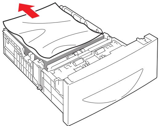 XEROX PHASER 6180 - Papierstaus in der optionalen Papierzuführung - 2