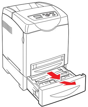 XEROX PHASER 6180 - Papierstaus in der optionalen Papierzuführung - 1