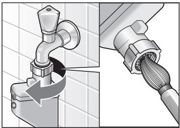 BOSCH WVTI2840 - Filtre du tuyau d'arrivée d'eau - 1
