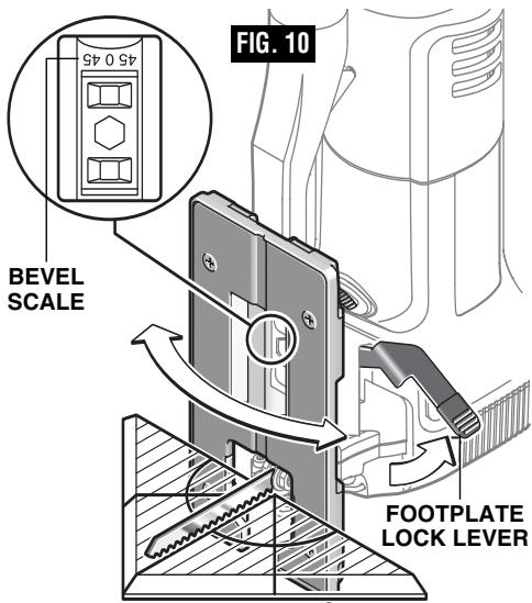 BOSCH 1590EVS - FOOTPLATE ANGLE ADJUSTMENT - 1