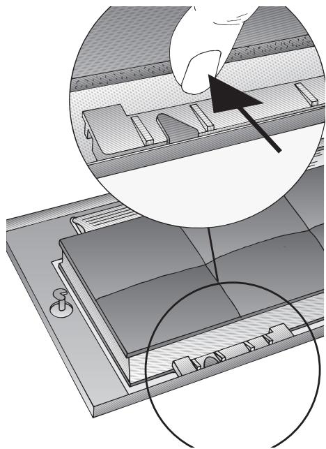 BOSCH DHL545S  - INSTALLATION INSTRUCTIONS - Sur les hottes aspirantes comportant une natte filtrante: - 2