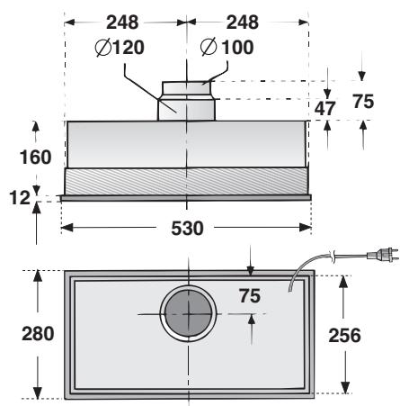 BOSCH DHL545S  - INSTALLATION INSTRUCTIONS - Voor de inbouw moeten afhankelijk van de variant de volgende uitsparingen beschikbaar zijn: - 2