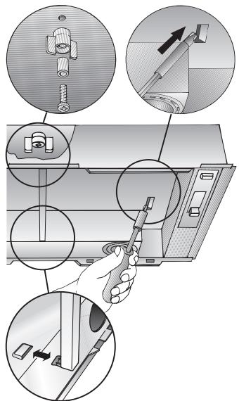 BOSCH DHL545S  - INSTALLATION INSTRUCTIONS - Cappe aspiranti con due cassette filtro: - 1