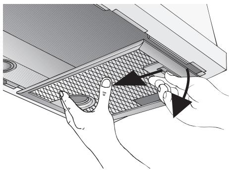 BOSCH DHL545S  - INSTALLATION INSTRUCTIONS - En las campanas extractoras con dos cajas de filtro: - 1