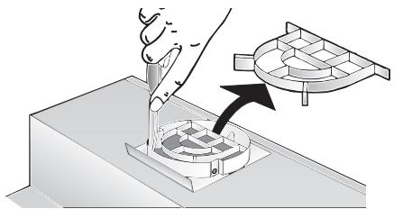 BOSCH DHU 632 UFF - Installing the one-way flap: - 1