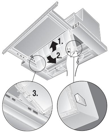 BOSCH DHU 632 UFF - For filtering odours during circulating-air mode. - 2