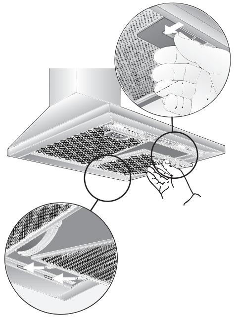 BOSCH DWW 061461,  DWW 091451,  DWW 091461,  DWW091421,  DWW09W420,  DWW09W450,  DWW09W460 - Desmontar e montar os filtros metalicos: - 1