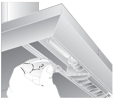 BOSCH DWW 061461,  DWW 091451,  DWW 091461,  DWW091421,  DWW09W420,  DWW09W450,  DWW09W460 - Skifte av lyspaerer - 2