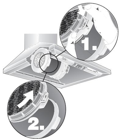 BOSCH DWW09W420 - Mise en place du filtre: - 1