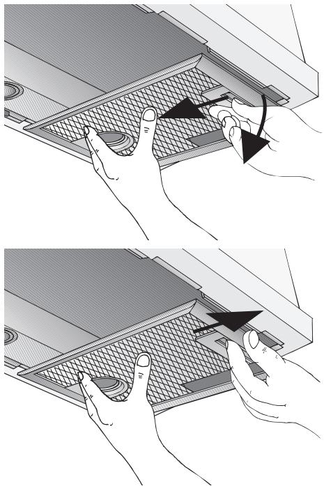 BOSCH DHL 555BCH/04 - INSTALLATION INSTRUCTIONS - Nos exaustores com duas cassetes de filtro: - 1