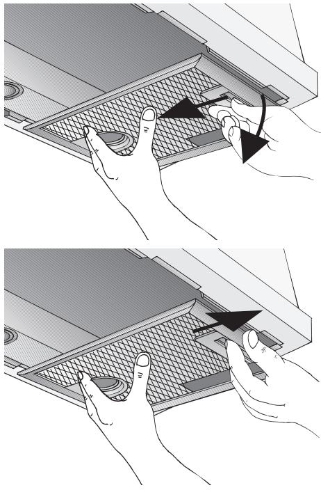 BOSCH DHL 555BCH/04 - INSTALLATION INSTRUCTIONS - Per le cappe aspiranti con due cassette filtro: - 1