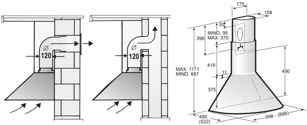 BOSCH DWA 061450/01  - INSTALLATION INSTRUCTIONS - Hava ciki modu - 1