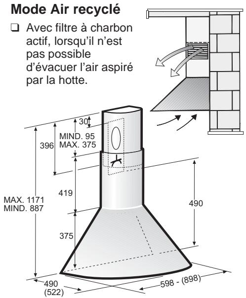 BOSCH DWA 061450/01  - INSTALLATION INSTRUCTIONS - Mode air recyclé - 1