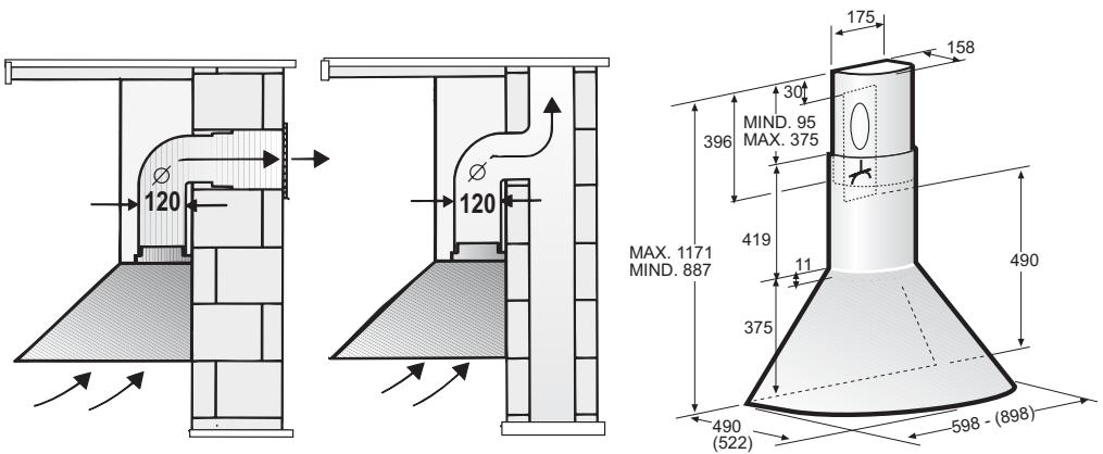 BOSCH DWA 061450/01  - INSTALLATION INSTRUCTIONS - Exhaust-air mode - 1