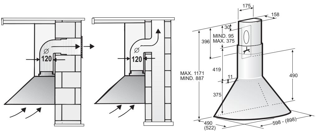 BOSCH DWA 091450/01  - INSTALLATION INSTRUCTIONS - Afzuiigend apparatus - 1