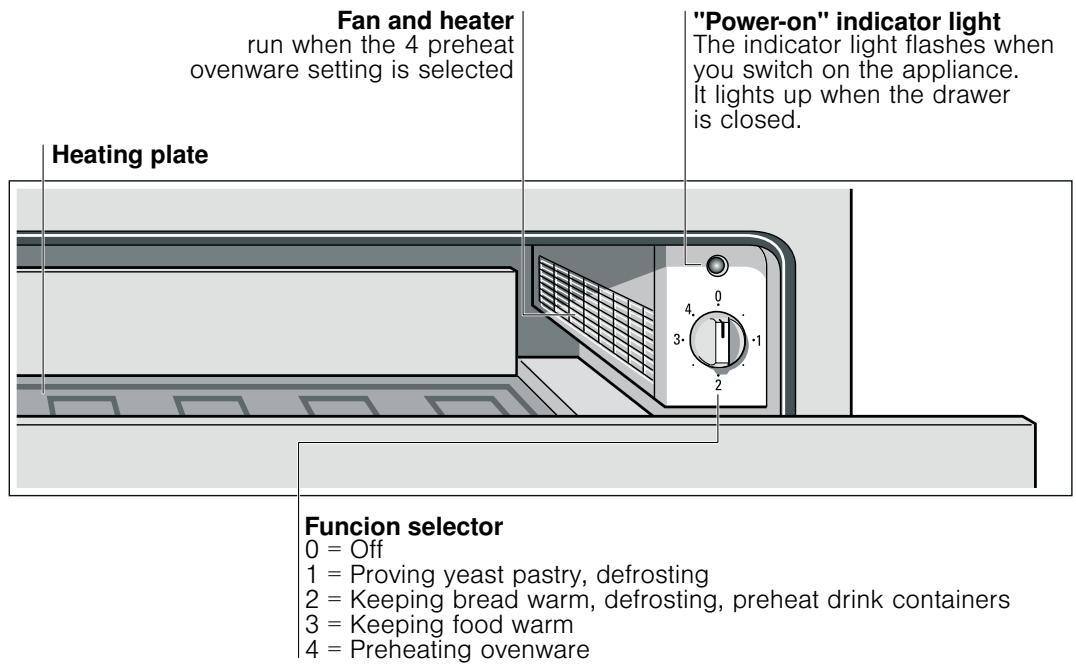BOSCH HSC 140P61/10 - The warming drawer - 1