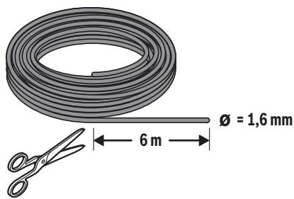 Ø = 1,6 mm 6 m