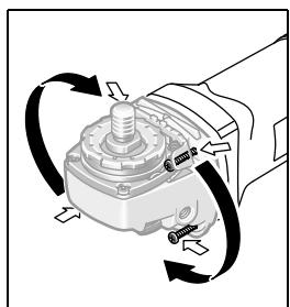 BOSCH PWS1300-125 - Giro del cabezal del aparato - 1