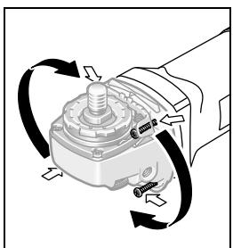 BOSCH PWS1300-125 - Girar o cabeçote de engrenagens - 1