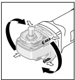 BOSCH PWS1300-125 - Rotazione della testata ingranaggi - 2