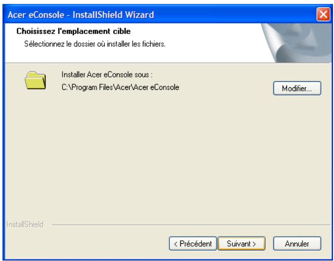 ACER ECONSOLE FOR LCD TV WITH MGW - Installation du logiciel Acer eConsole - 3