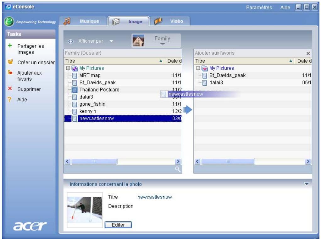 ACER ECONSOLE FOR LCD TV WITH MGW - Création et édition des favoris - 1
