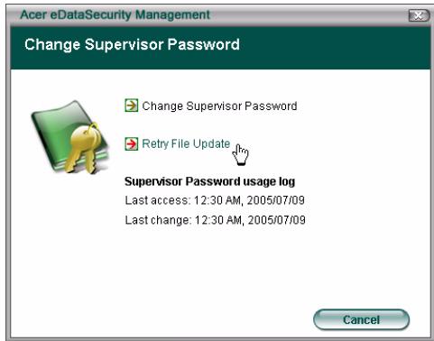 ACER EDATASECURITY MANAGEMENT - Changer de mot de passe administrateur - 2