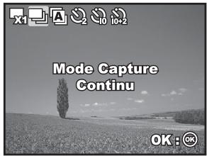 Mode Capture Continu OK : OK