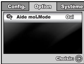 Config. Option Système ? Aide mol.Mode Oui Choisir: ©