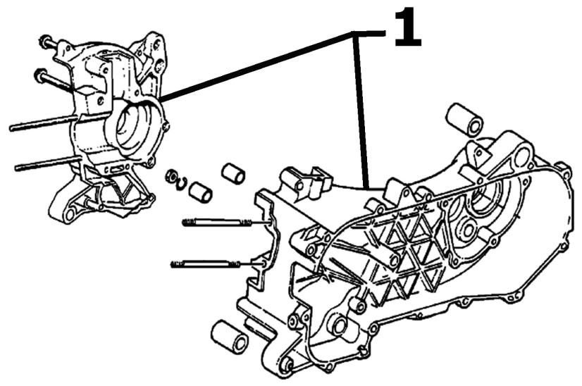 PIAGGIO LIBERTY - Crankcase - 1